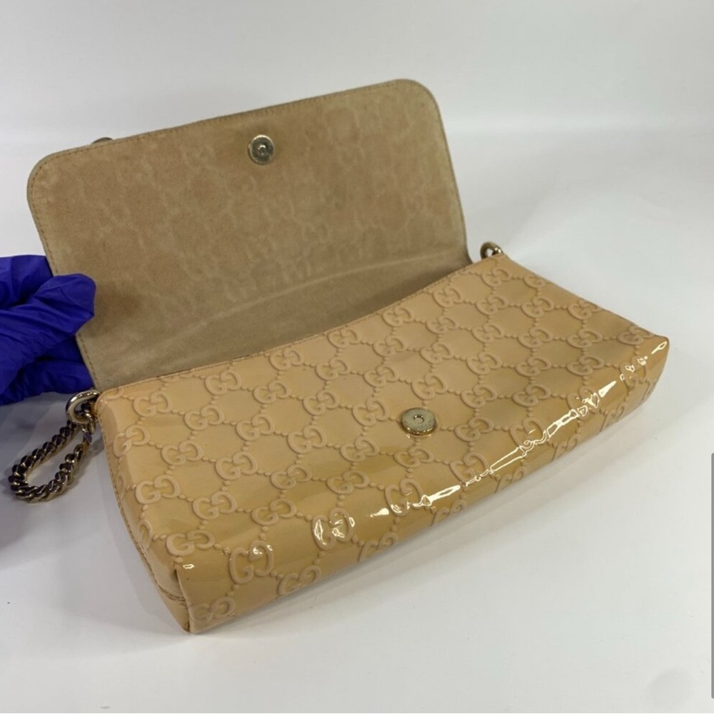 Gucci Patent Beige Shoulder Bag - Picture 6 of 16